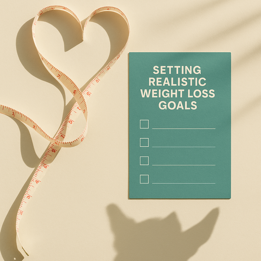 Happy healthy weight dog on scale