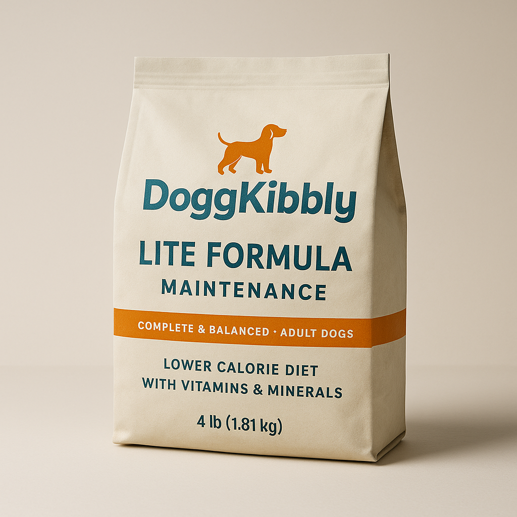 DoggyKibbly Lite Formula bag